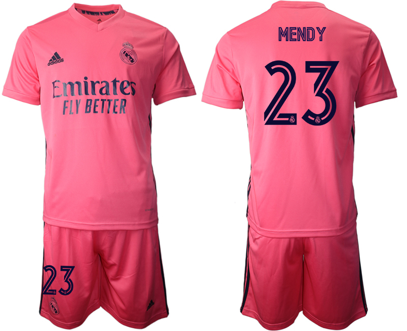 Men 2020-2021 club Real Madrid away #23 pink Soccer Jerseys->real madrid jersey->Soccer Club Jersey
